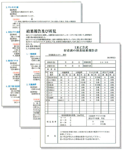 検査報告書サンプル